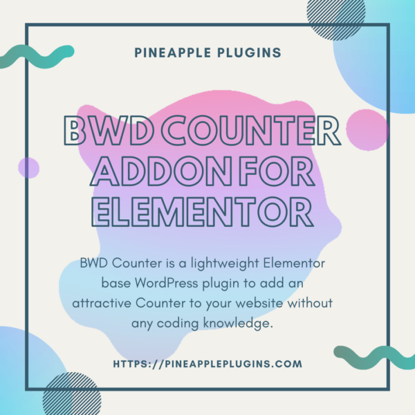 BWD Counter addon for Elementor