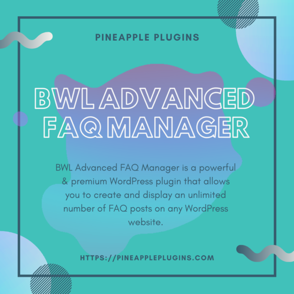 BWL Advanced FAQ Manager