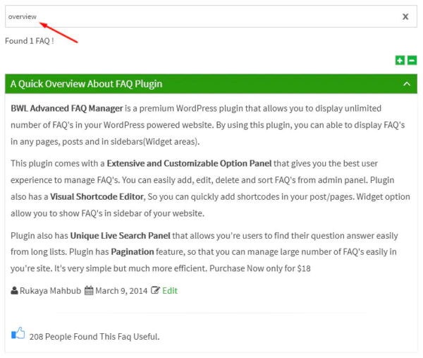 BWL Advanced FAQ Manager - Image 4