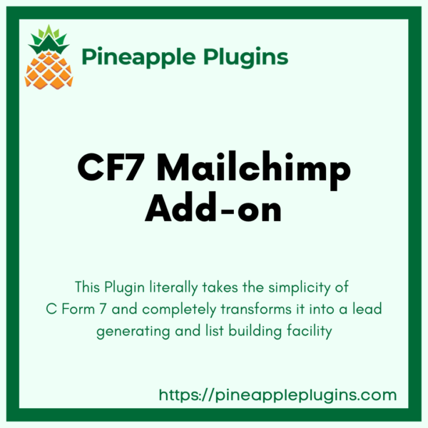 CF7 Mailchimp Add-on