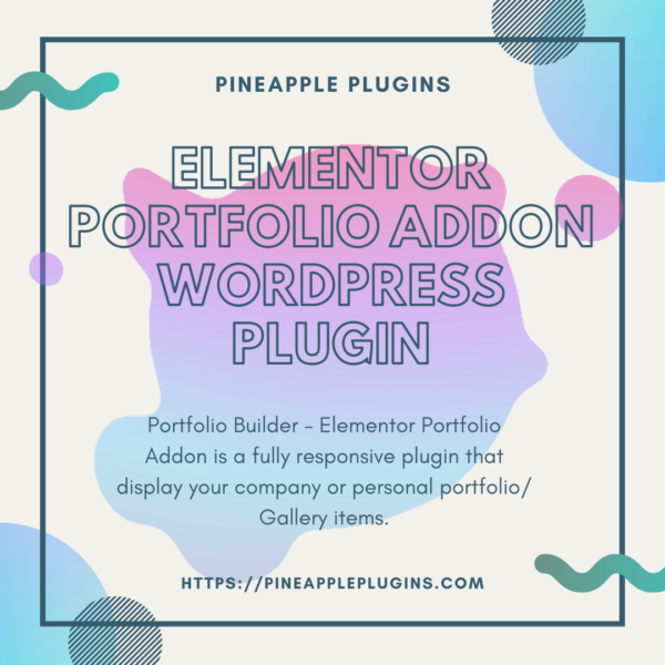 Elementor Portfolio Addon Wordpress Plugin
