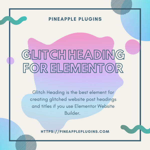 Glitch Heading for Elementor
