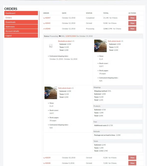 WooCommerce Order Details - Image 3