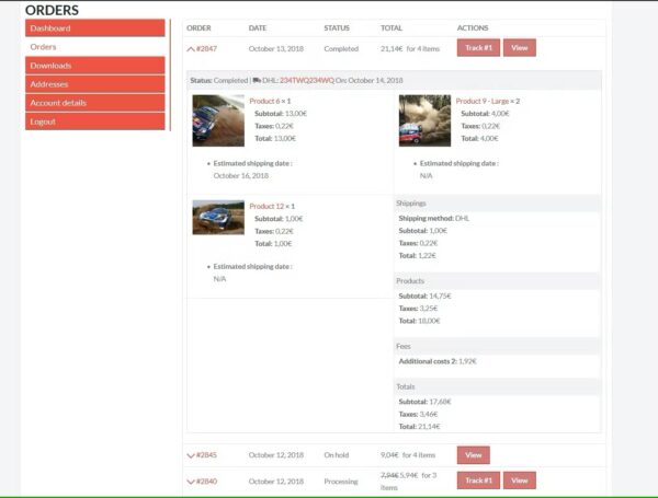 WooCommerce Order Details - Image 4