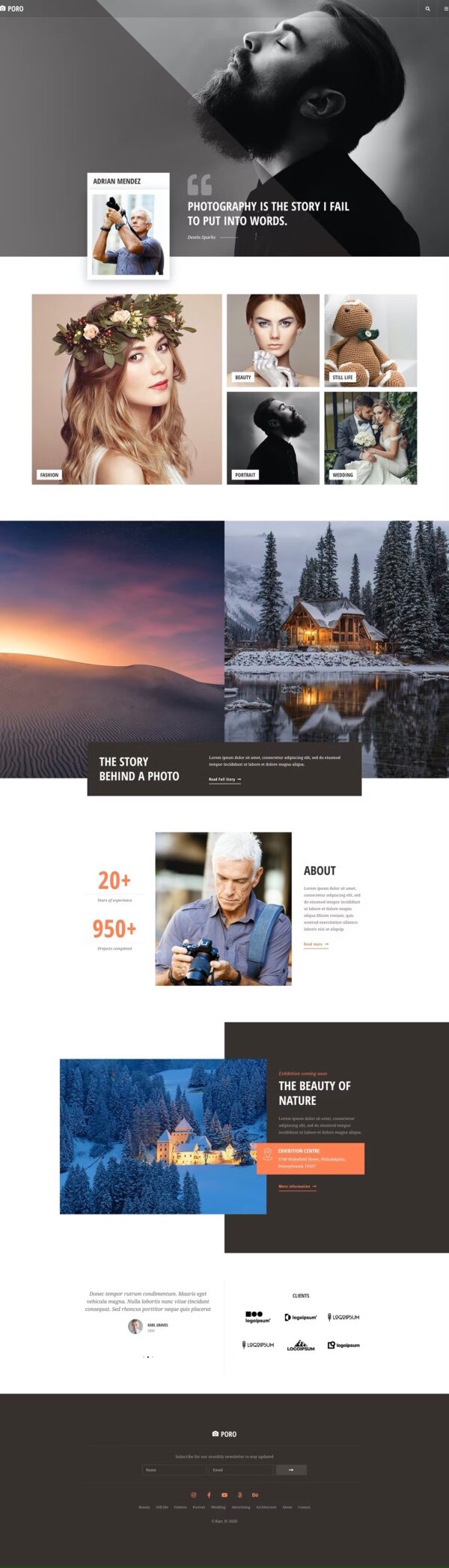 Poro - Photography Elementor Template Kit - Image 7