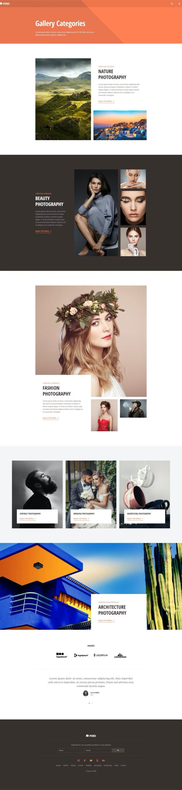 Poro - Photography Elementor Template Kit - Image 9