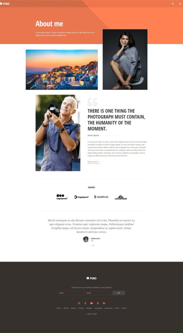 Poro - Photography Elementor Template Kit - Image 13