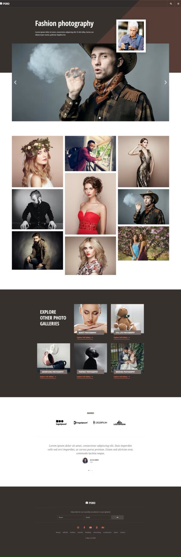 Poro - Photography Elementor Template Kit - Image 14