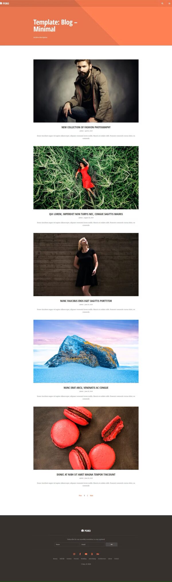 Poro - Photography Elementor Template Kit - Image 2