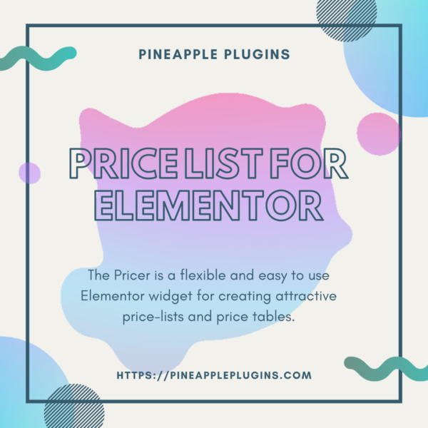 Price List for Elementor