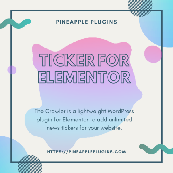 Ticker for Elementor