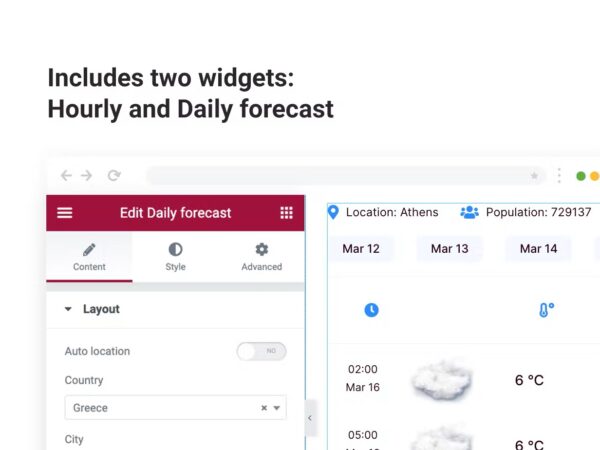 Weather Forecast for Elementor - Image 4