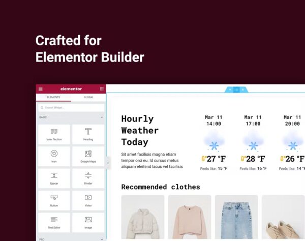 Weather Forecast for Elementor - Image 5