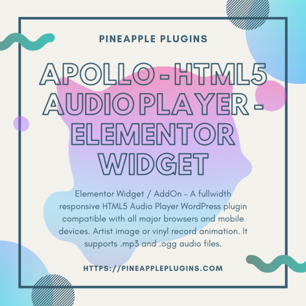 Apollo - HTML5 Audio Player - Elementor Widget