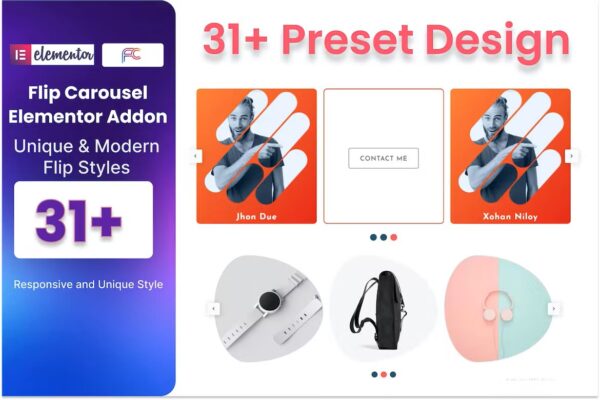 Flip Carousel Addon For Elementor - Image 2