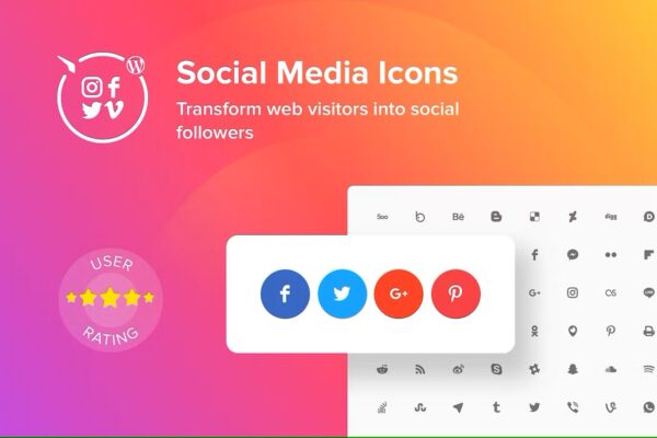 WordPress Social Media Icons - Image 2