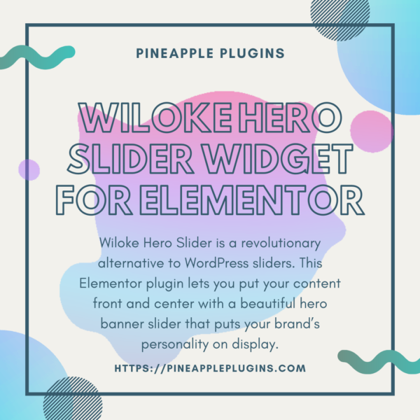 Wiloke Hero Slider Widget for Elementor